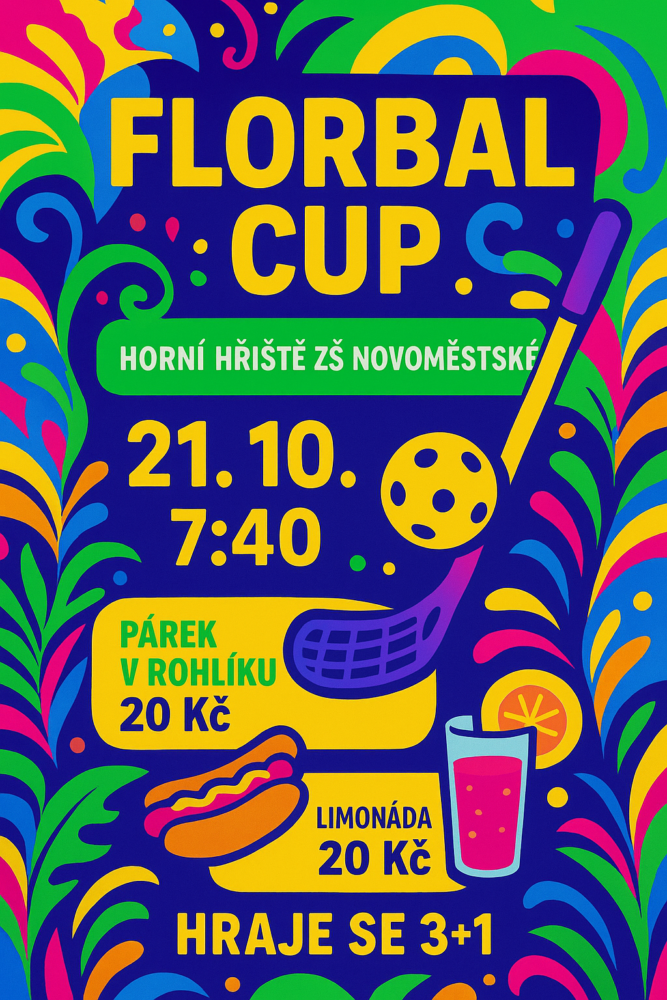 florbalový turnaj pro 2. stupeň – 21.10. od 7.40