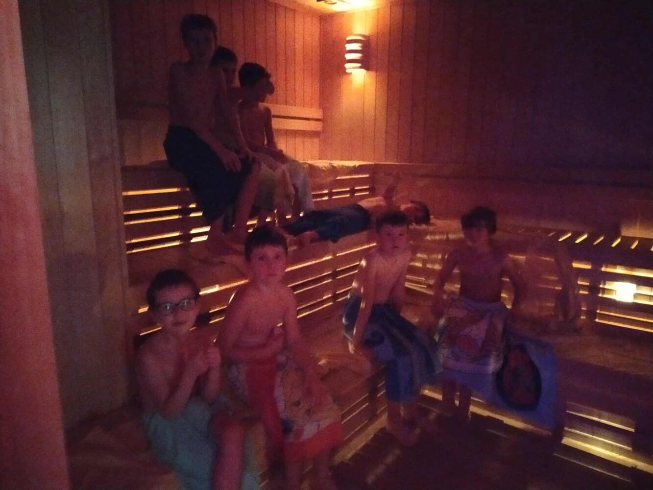 Saunování ve školní družině