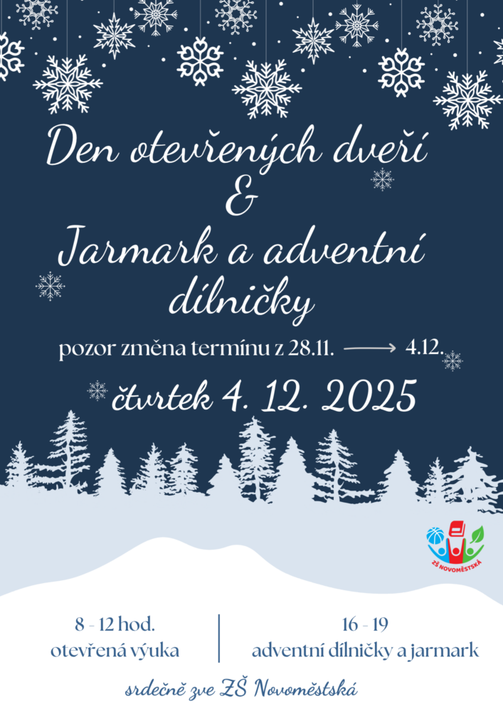 Den otevřených dveří – Vánoční jarmark s dílničkami