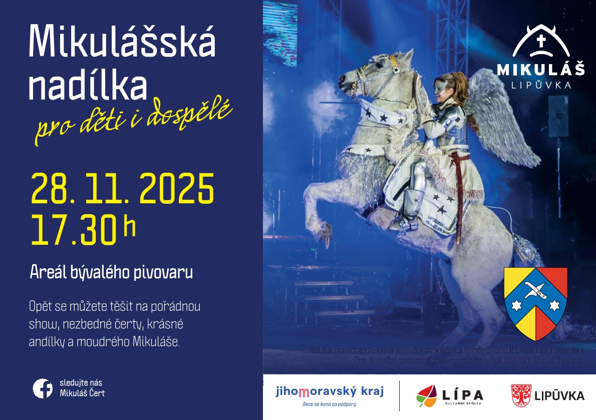 Mikulášská nadílka pro děti i dospělé 28.11. 2025 v 17:30